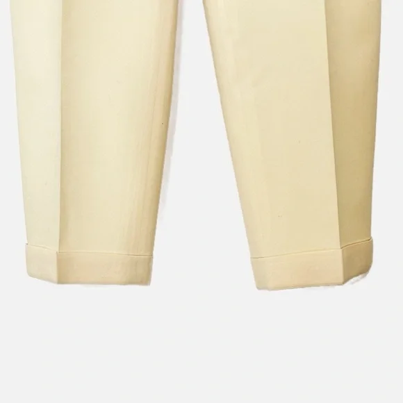 Talbot’s Wool Crepe Size 4 Petite Cream/Butter 100% Wool Trouser - Picture 3 of 10